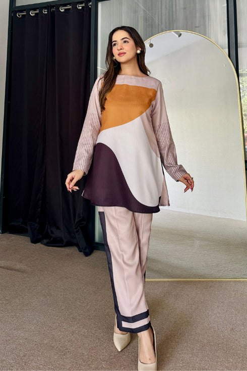 Abstract Winter Co Ord Set